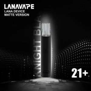 【7色可選】LANA電子菸霧化器 通用一代煙彈 霧面主機 - 爵士黑